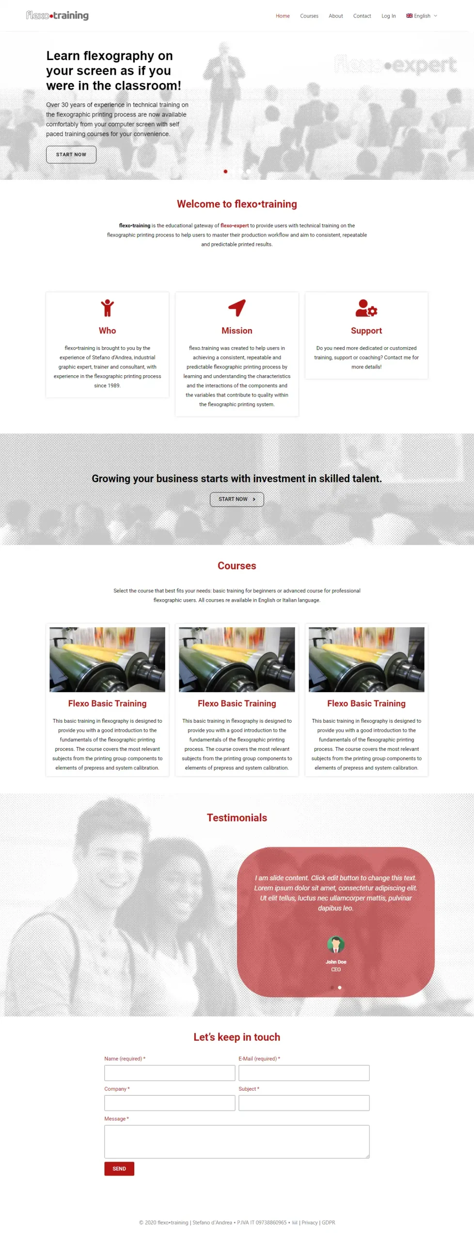 Flexo Training Design